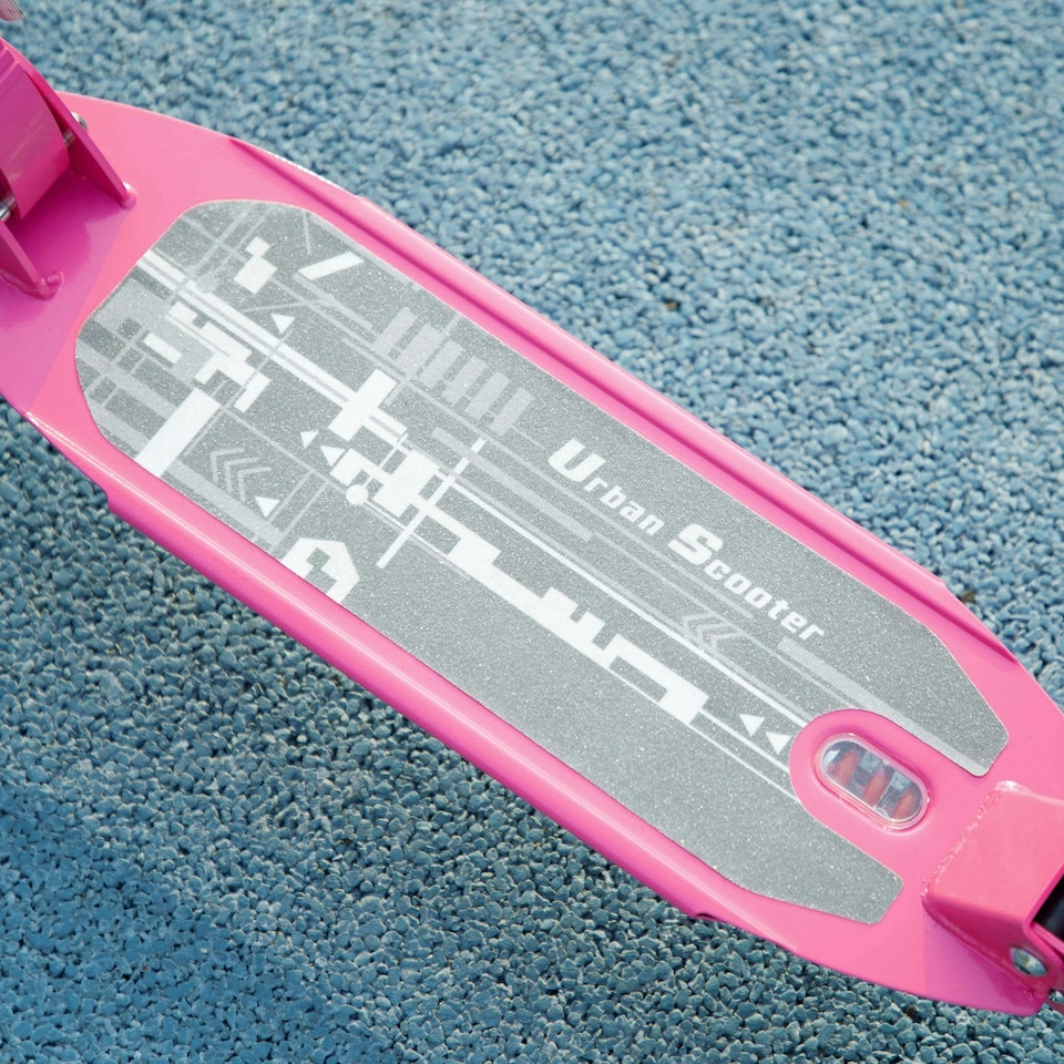 image 1 of AIYAPLAY Kids Scooter, Foldable Kick Scooter w/ Adjustable Handlebar, Pink Pink