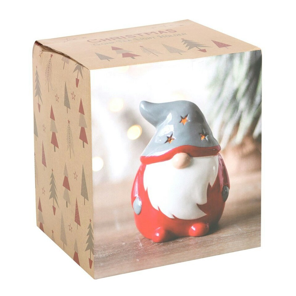 image 1 of Ceramic Gonk Tealight Holder