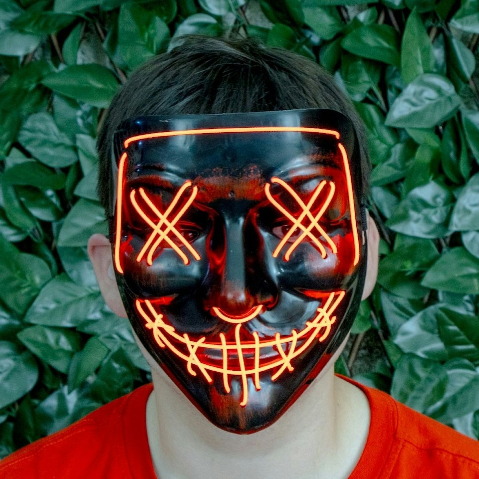 image 1 of Global Gizmos 45989 LED Halloween Stitch Mask
