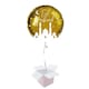 image 1 of Gold Eid Mubarak Round Foil Helium Balloon - Inflated Balloon in a Box