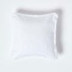 image 1 of Homescapes Cotton Plain White Cushion Cover - 60 x 60 cm | White | White | 60 x 60 cm