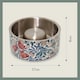 image 6 of Morris & Co Stainless Steel Dog Slow Feeder Bowl - Bower Berry Blue