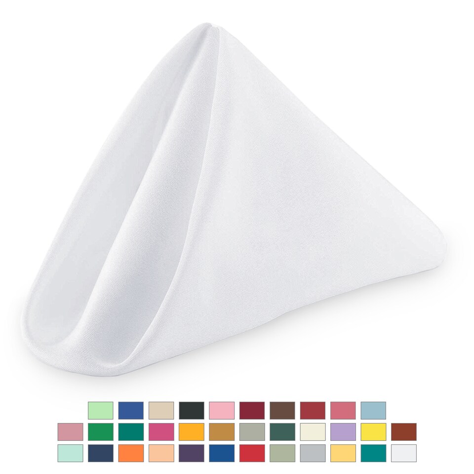 image 1 of 1pc Polyester Table Napkins, Wrinkle-Resistant Cloth Napkin - 20 Inch