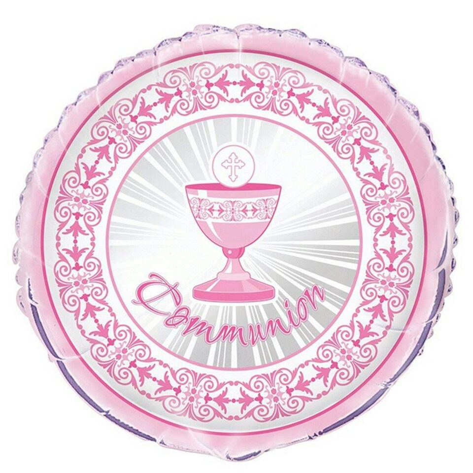 Unique Party Communion Chalice 18 Inch Foil Balloon - Pink - One Size