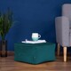 image 3 of Amara Velvet Bean Bag Pouffe Teal Green | Green | Teal Green | 1
