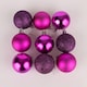 image 3 of 50mm/18Pcs Christmas Baubles Shatterproof Purple,Tree Decorations