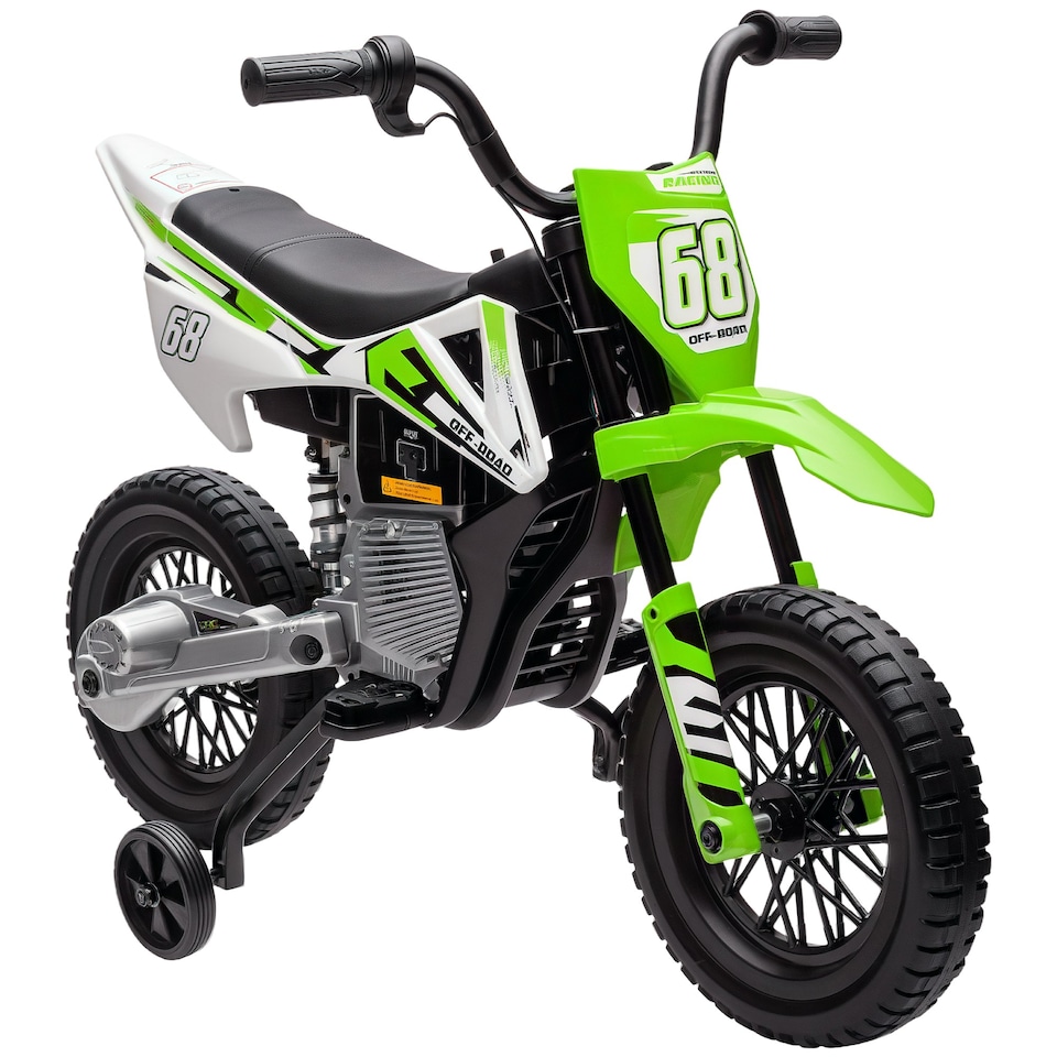 image 1 of AIYAPLAY 12V Kids Electric Motorcycle w/ Twist Grip Throttle, Music, Blue