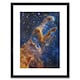 image 1 of NASA Webb Space Pillars of Creation Eagle Nebula 9x7" Black Framed Wall Art Print
