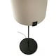 image 5 of Nila Table Lamp With Round Shade Matt Black With Off White Tall Shade