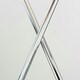 image 2 of ValueLights Contemporary Polished Chrome Table Lamp With White Rectangular Shade