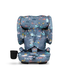 Cosatto On The Go iSize Travel Car Seat Lightweight Foldable Booster, Quick Fit, R129 Safety