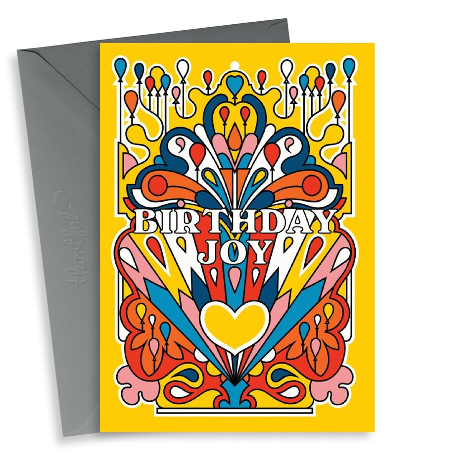 image 1 of Pretty Joyful Birthday Card For Her
