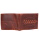image 8 of SPORTGIFTZ - Buffalo Leather Rugby Wallet | RFID Protection | 7 Card Slots | Coin Pouch & ID Holder | Rugby Fan Accessory | Multicoloured, 10cm x 8cm, Leather Brown
