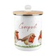 image 1 of Robins Compost Caddy - Metal 2L Decorative Kitchen Food Waste Bin
