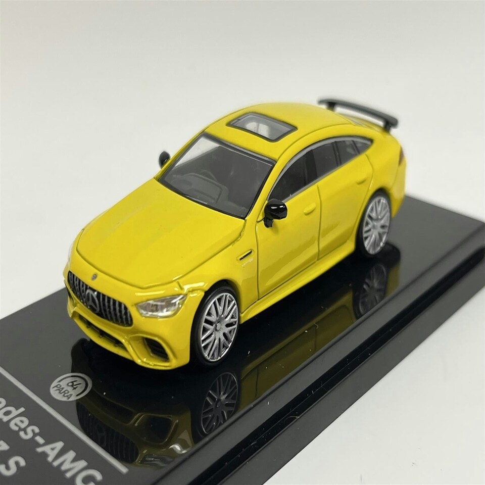 image 1 of 2018 Mercedes AMG GT 63S Yellow RHD 1:64 Scale Paragon 65285