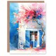 image 1 of Flowering Bougainvillea Boho Mykonos Him Her Birthday Card