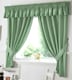 image 3 of Gingham Kitchen Curtains - Green - 117cm x137cm