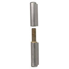 Lift Off Bullet Hinge Weld On Brass Bush 18x135mm Heavy Duty Door Hatch | Silver
