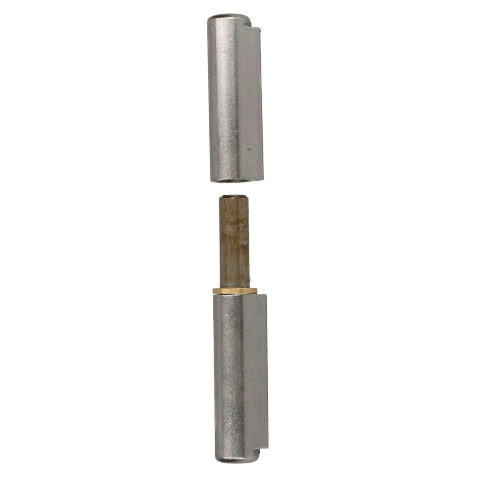 image 1 of Lift Off Bullet Hinge Weld On Brass Bush 18x135mm Heavy Duty Door Hatch | Silver