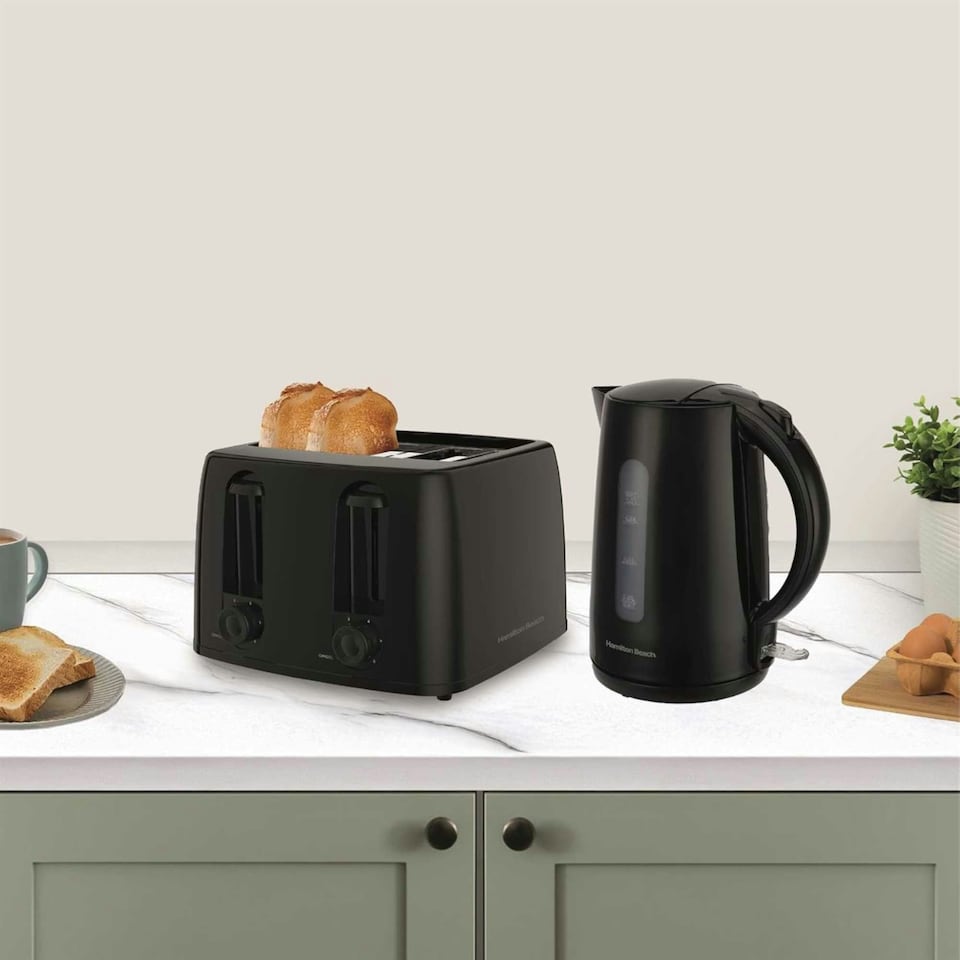 image 1 of Hamilton Beach 1300W Essential Toaster 4 Slice - Black HB4T5032B
