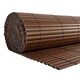 image 2 of 1m x 4m Brown PVC Outdoor Garden Fencing Privacy Screen Roll | Brown | 1