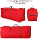 image 2 of Christmas Xmas Tree Decoration Zip Up Sack Fabric Storage Bag | Multi