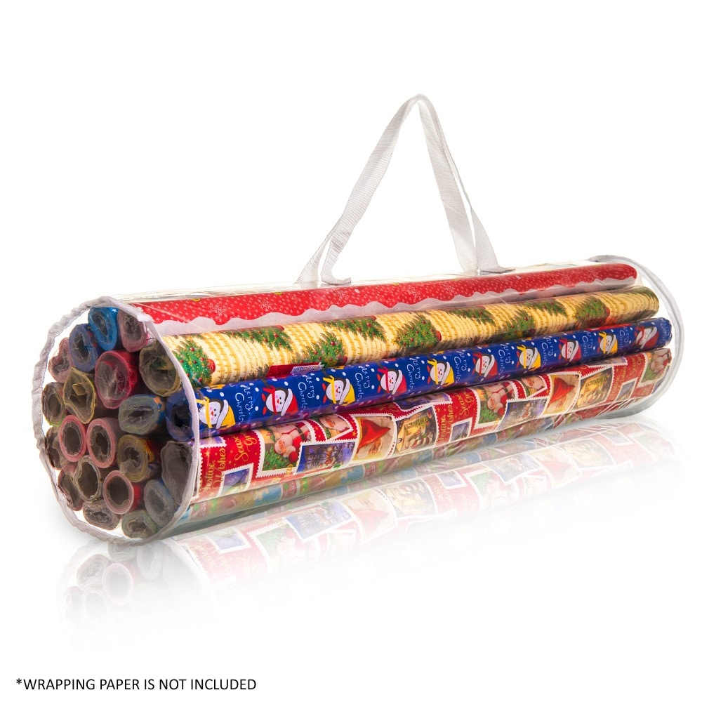 Wrapping Paper Storage Bag Gift Wrap Organiser for Christmas, Birthday & Easter Rolls