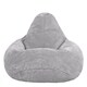 image 4 of Dalton Kids Beanbag Corduroy Light Grey Set of 2 | Grey | Light Grey | M | 2