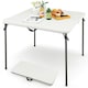 image 10 of COSTWAY Outdoor Folding Camping Table Portable Picnic Table Grey