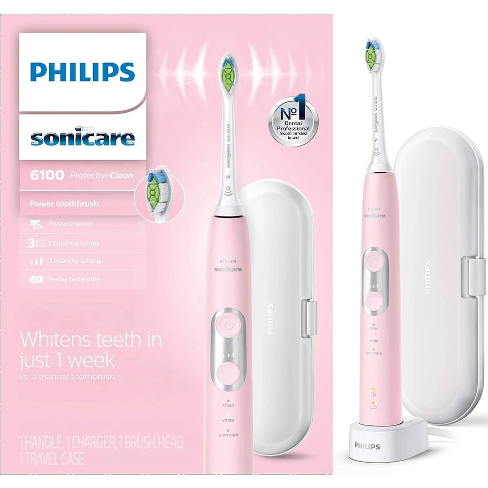 image 1 of Philips Sonicare ProtectiveClean 6100 Rechargeable Electric Toothbrush