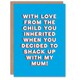 image 1 of Day You Inherited Step Fun Funny Cheeky Fathers Day Dad Card