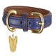 image 3 of Shires Digby & Fox Padded Leather Dog Collar Blue | Size: XX-Small
Colour: Navy