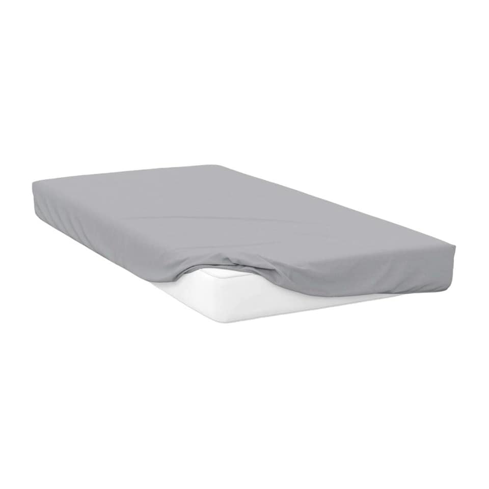 image 1 of Belledorm 200 Thread Count Egyptian Cotton Deep Fitted Sheet - Platinum - Double