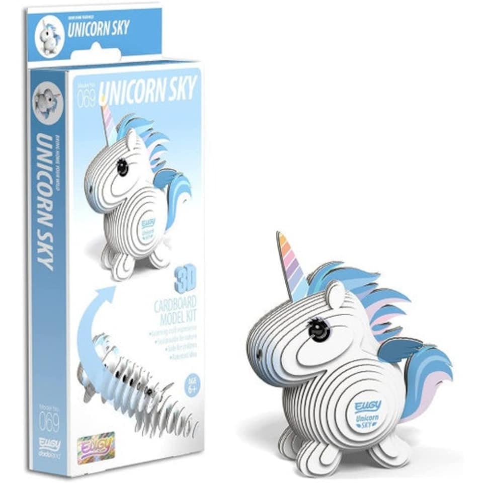 image 1 of Eugy Unicorn Sky 3D Craft Kit