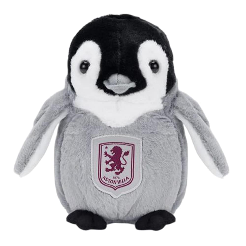 Aston Villa FC Penguin Plush Toy Black Black/Grey One Size 1