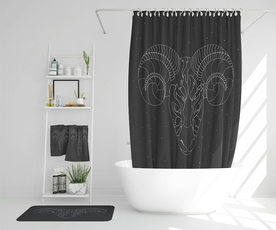 image 1 of Aries Zodiac Sign (Bathroom Set)