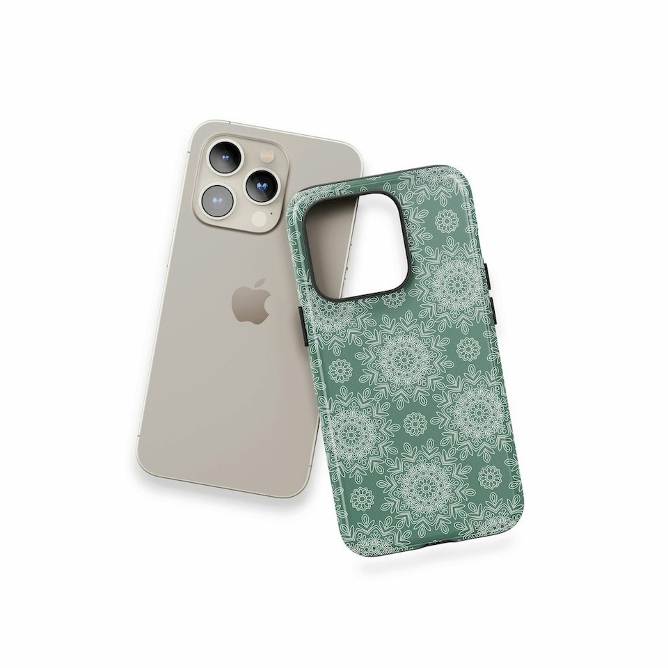 image 1 of Green Mandala Phone Case Green | iPhone 11
Slim | iPhone 11
Slim