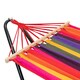 image 5 of Harbour Housewares Garden Spreader Bar Hammock with Stand - Multi Stripe