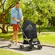 image 7 of PawHut 3 In 1 Pet Stroller, Detachable Dog Cat Travel Carriage - Black