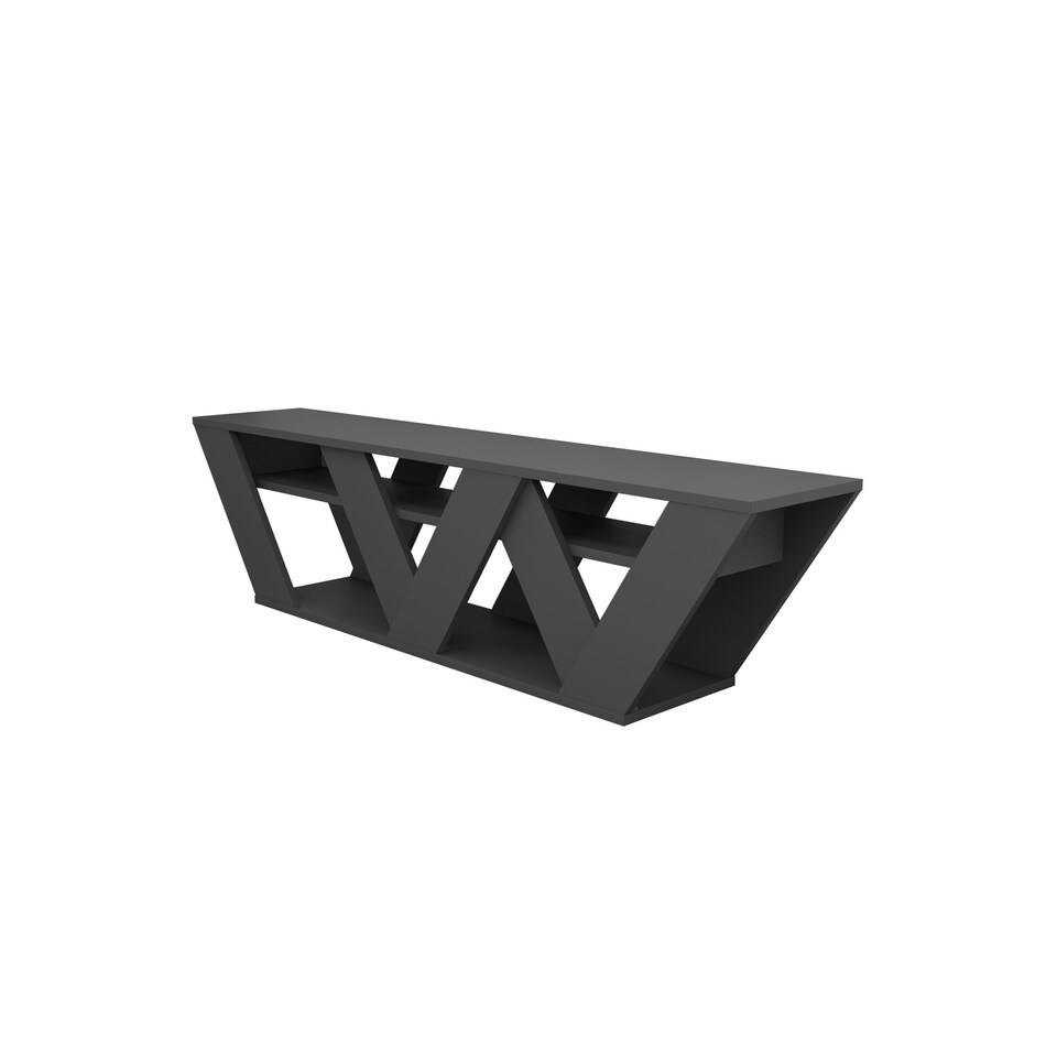 image 1 of Decortie Ralla TV Stand 158x30x40cm Anthracite Grey