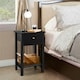 image 2 of Yaheetech Bedside Table  with Drawer Black