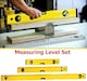image 7 of Spirit Level, 3pcs High Accuracy Spirit Level Set Lightweight DIY Builder 400, 600, 1000mm, Aluminum Alloy Level Set