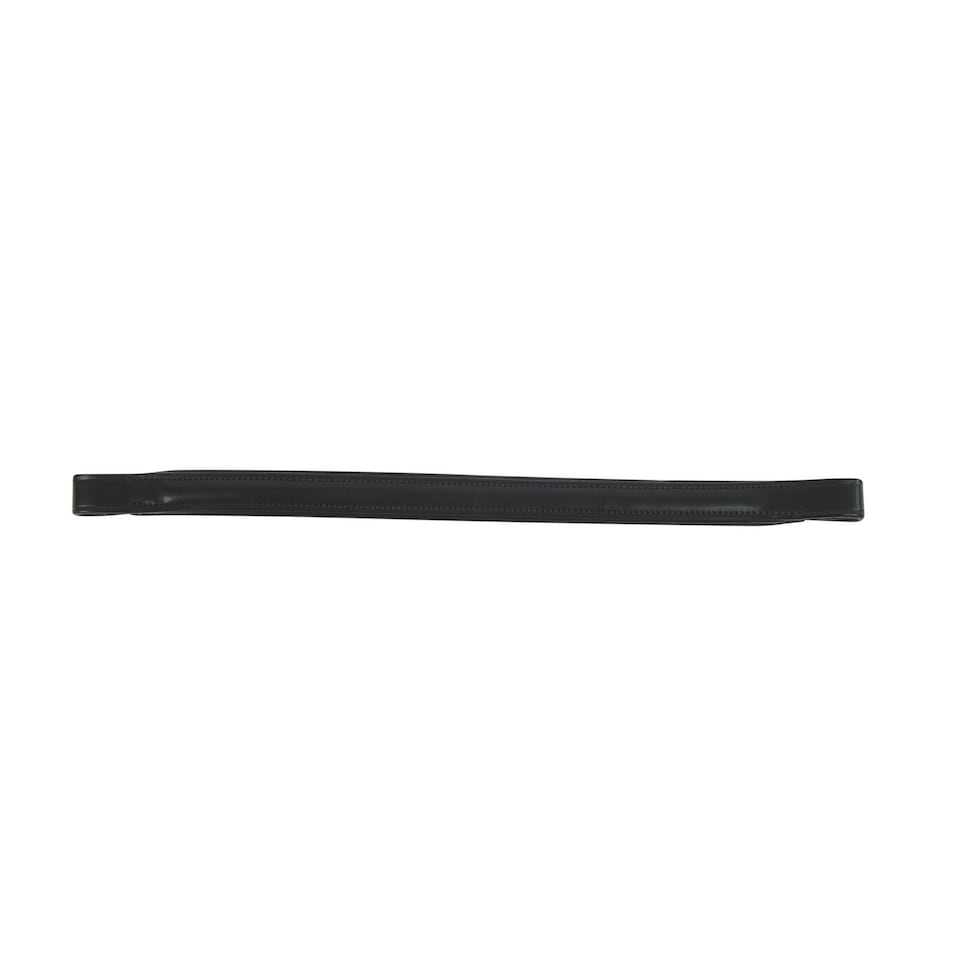 Kincade Raised Padded Leather Browband - Black - Pony