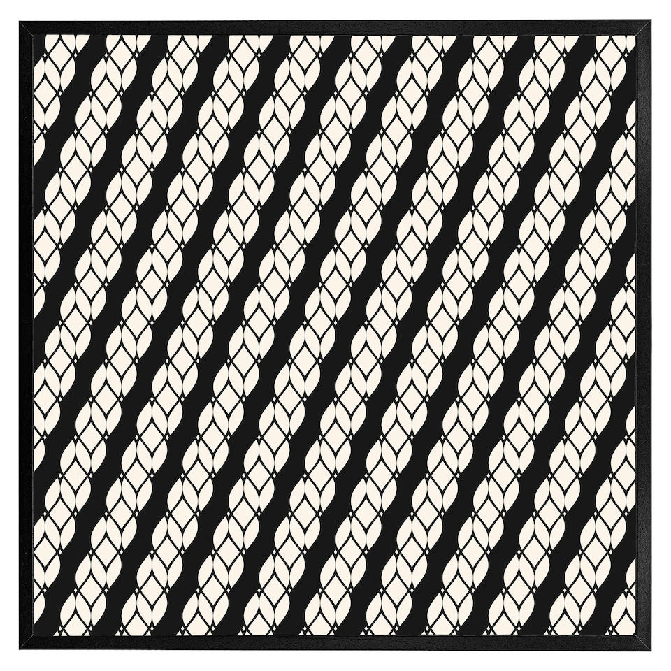 image 1 of Striped rope pattern (Picture Frame) Brown | Oak | XL