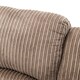 image 6 of Postana 2 Seater Manual High Back Jumbo Cord Fabric Recliner Sofa (Brown)