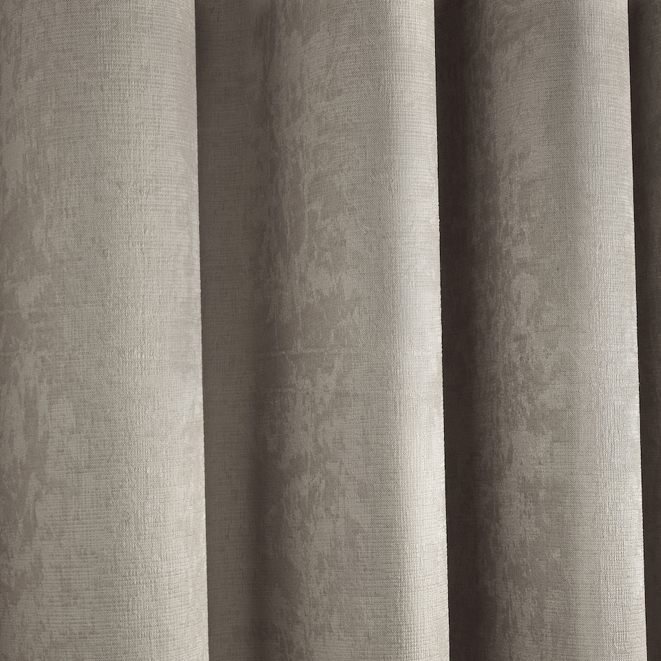 image 1 of Fusion Strata Eyelet Curtains Natural
