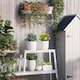 image 9 of Outsunny Set of 2 Round Plant Pots Outdoor 22cm for Garden, White White | White