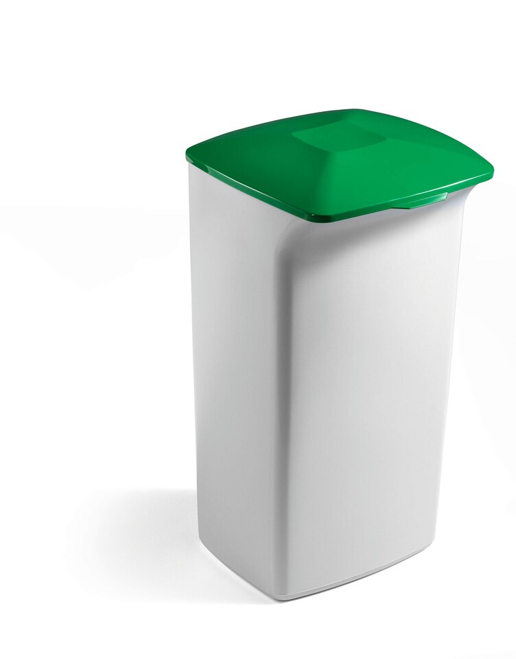 image 1 of Durable 40L Square Waste Bin Grey | Strong Stylish Recycling Bin | DURABIN | Grey