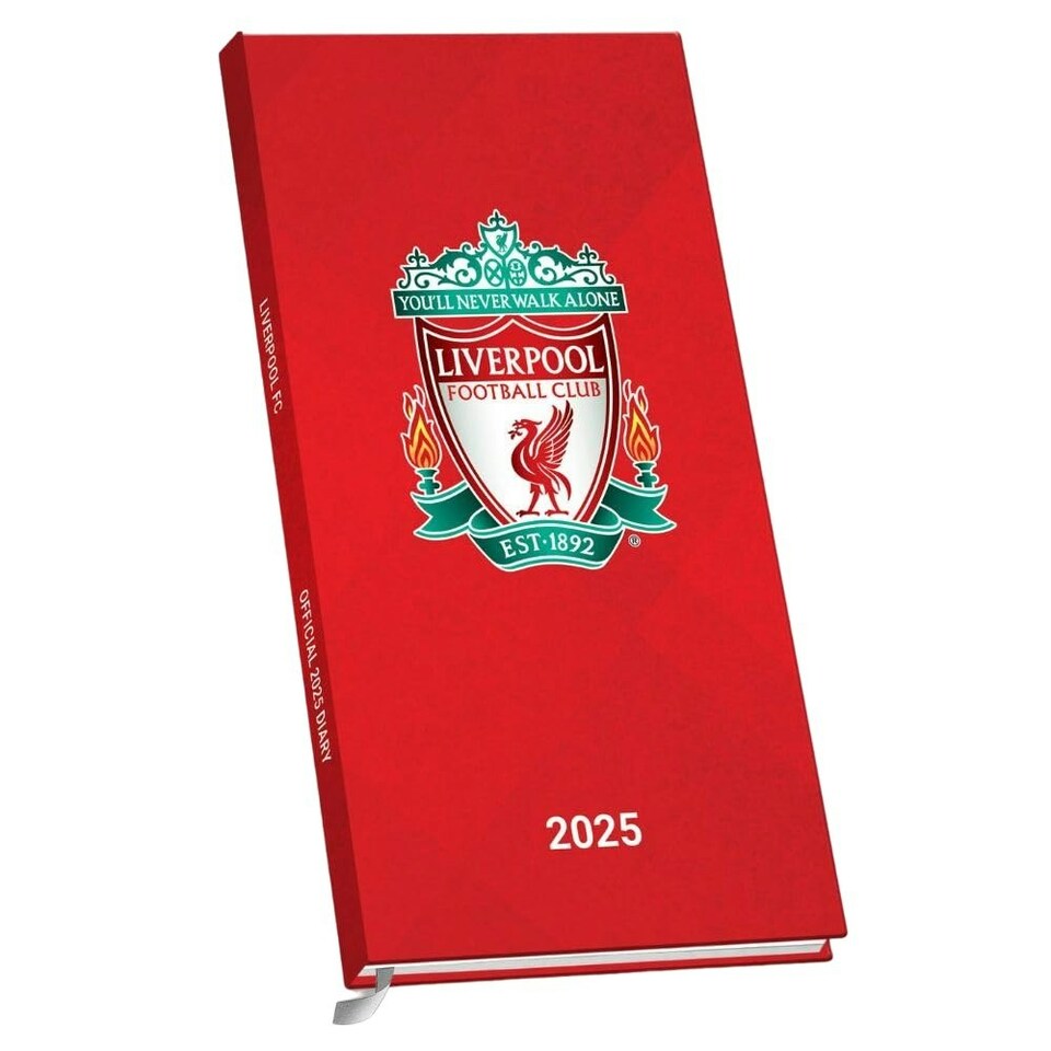 image 1 of Liverpool FC 2025 Slim Diary - Red/Green/Gold - One Size