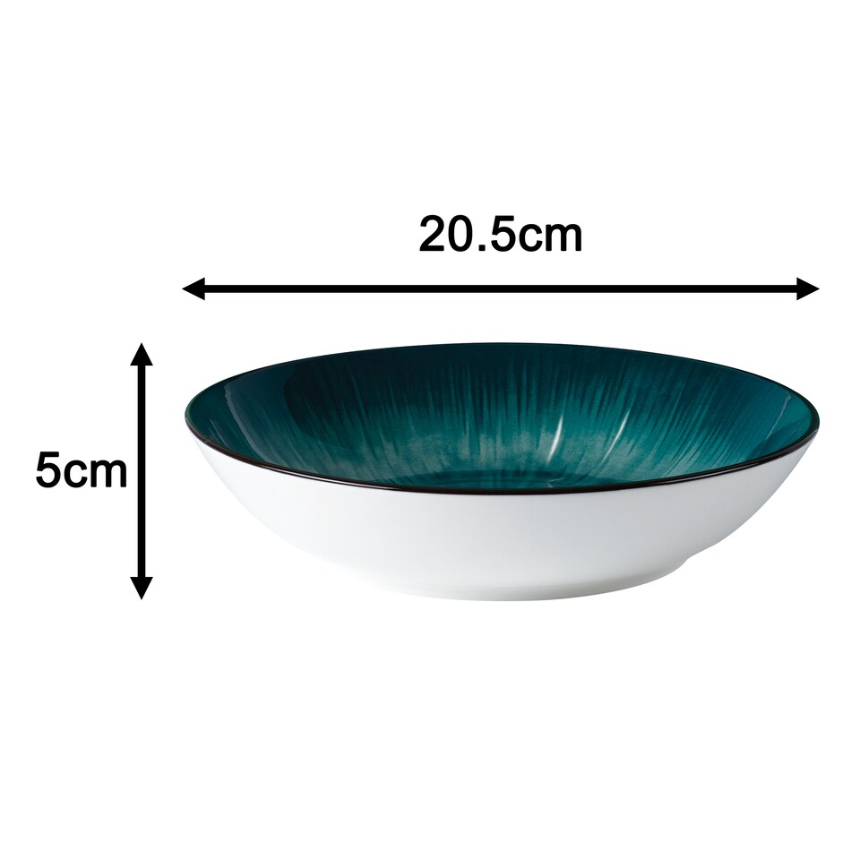 image 1 of 12pc Emerald Green Star Dinner Set